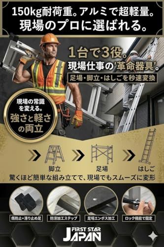 【新品】洗車台 足場台 脚立 はしご 作業台 3段階高さ調節 (46cm/72cm/99cm) 【1台で3役】多機能脚立 耐荷重150kg アルミ 軽量 折りたたみ 耐荷重150kg 超軽量 伸縮 折りたたみ式 キャスター付き 電球交換 洗車 8ed12db7