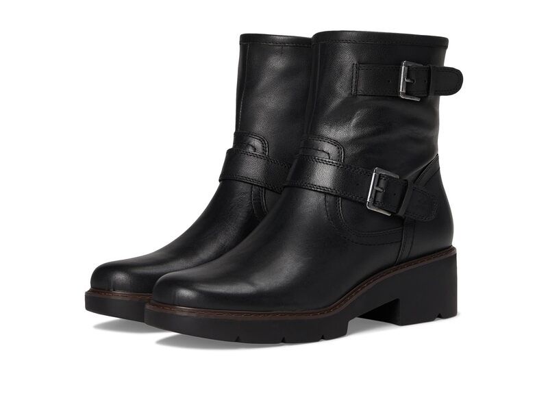 ラッキーブランド レディース シューズ ブーツ・レインブーツ Lucky Brand Migyn Double Buckle Moto Boots Black ブラック