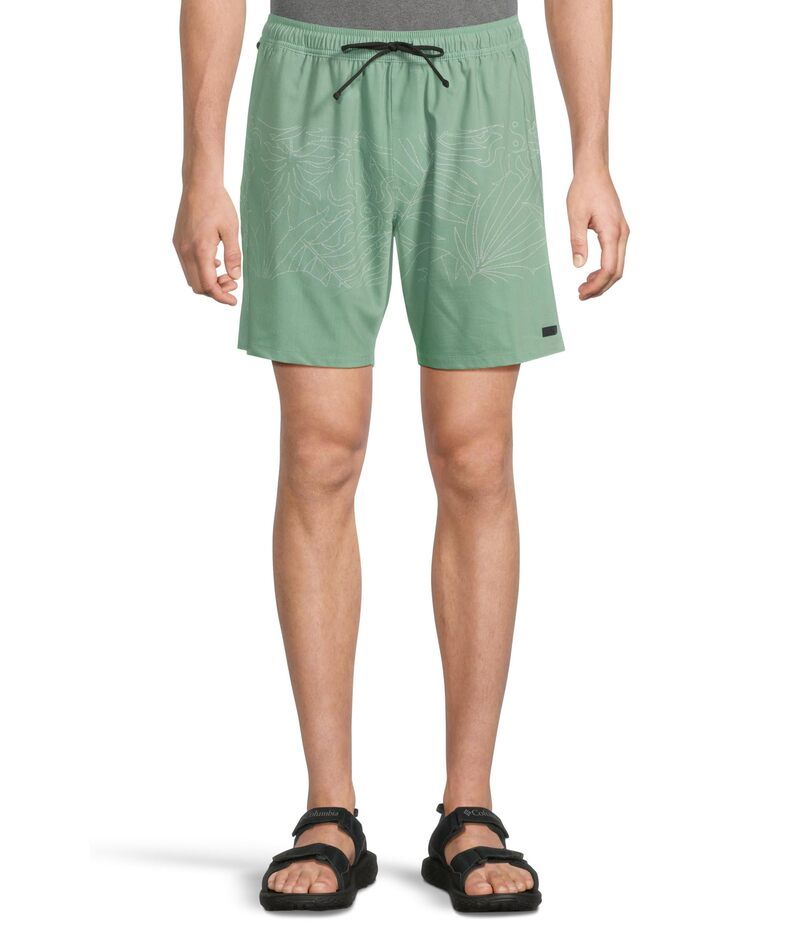 ビラボン メンズ ボトムス ハーフパンツ・ショーツ Billabong Surftrek Transit Elastic Mist Green グリーン