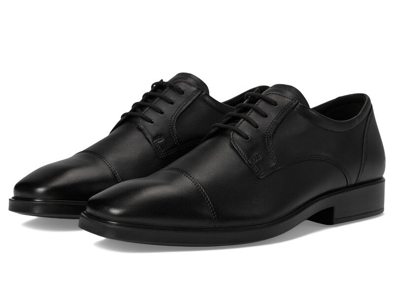エコー メンズ シューズ オックスフォード キャップ ECCO Milan Cap Toe Tie Oxford Black ブラック
