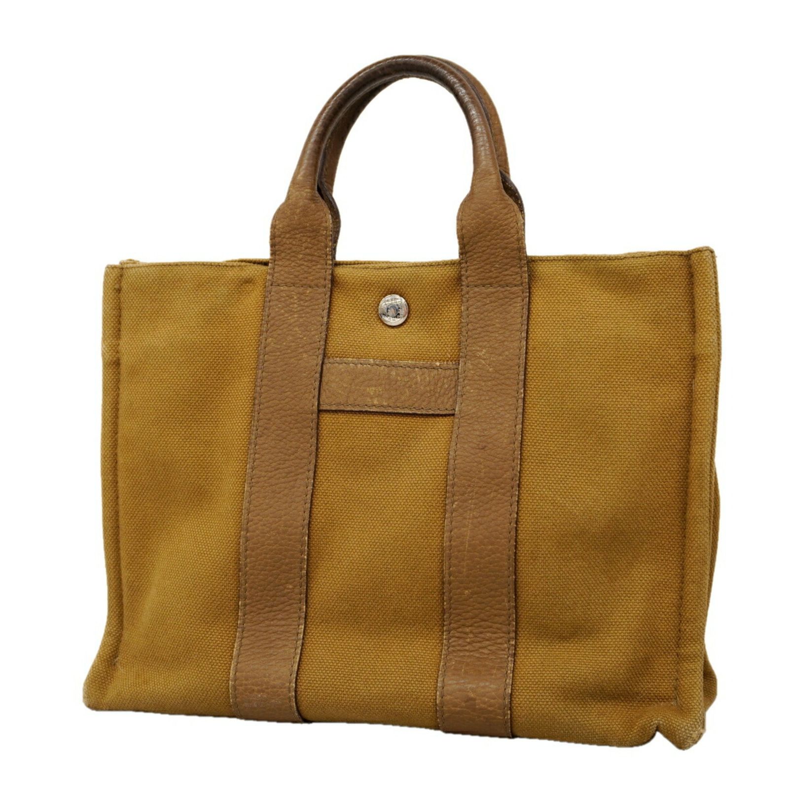 エルメス(Hermes) エルメス トートバッグ サック アーネPM キャンバス ブラウン レディース