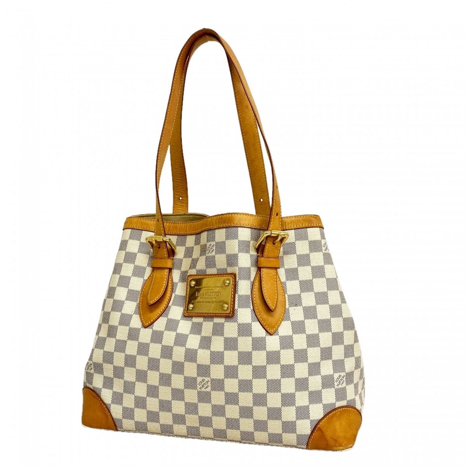 ルイ・ヴィトン(Louis Vuitton) ルイ・ヴィトン トートバッグ ダミエ・アズール ハムステッドMM N51206 ホワイトレディース