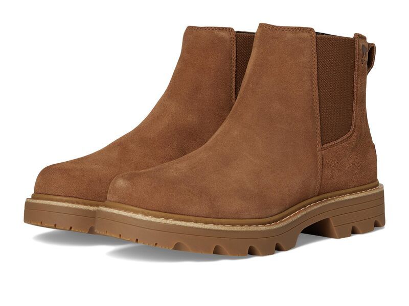 ソレル レディース シューズ ブーツ・レインブーツ チェルシー SOREL Revel RD Chelsea Waterproof VelvetanGum タン
