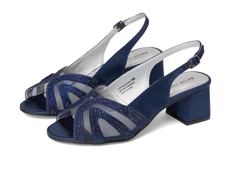 ダイビッドテイト レディース シューズ ヒール David Tate Desire Navy ネイビー