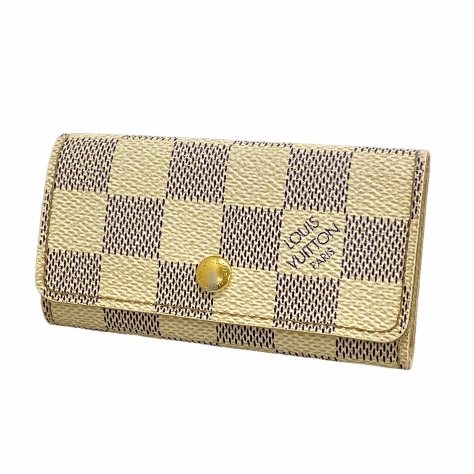 ルイ・ヴィトン(Louis Vuitton) ルイ・ヴィトン アクセサリー・キーケース ダミエ・アズール ミュルティクレ4 N60020 ホワイトレディース
