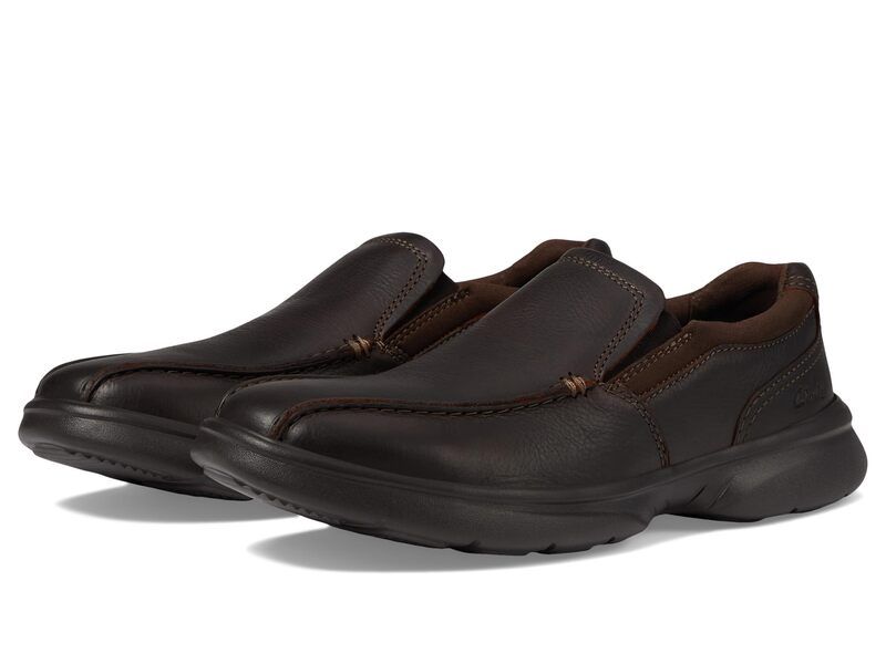 クラークス メンズ シューズ スリッポン・ローファー Clarks Bradley Step Brown Tumbled L ブラウン