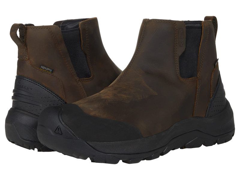 キーン メンズ シューズ ブーツ・レインブーツ チェルシー KEEN Revel IV Chelsea CanteenBlack ブラック