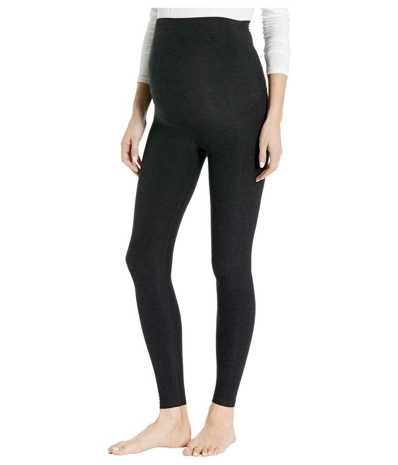 ビヨンドヨガ レディース ボトムス カジュアルパンツ ミディ エンパイア レギンス マタニティ Beyond Yoga Maternity Empire Waisted Spacedye Midi Leggings Darkest Night
