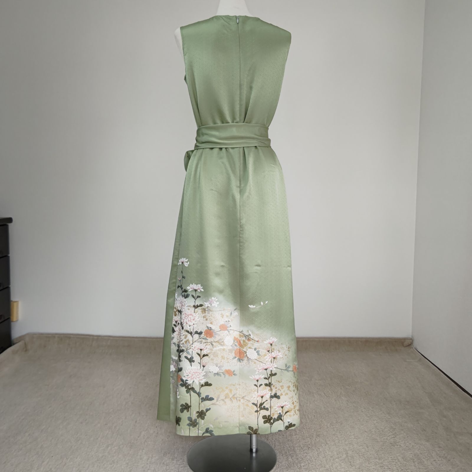 zunezune 訪問着ドレス トールサイズ ノースリーブ ストール付 着物