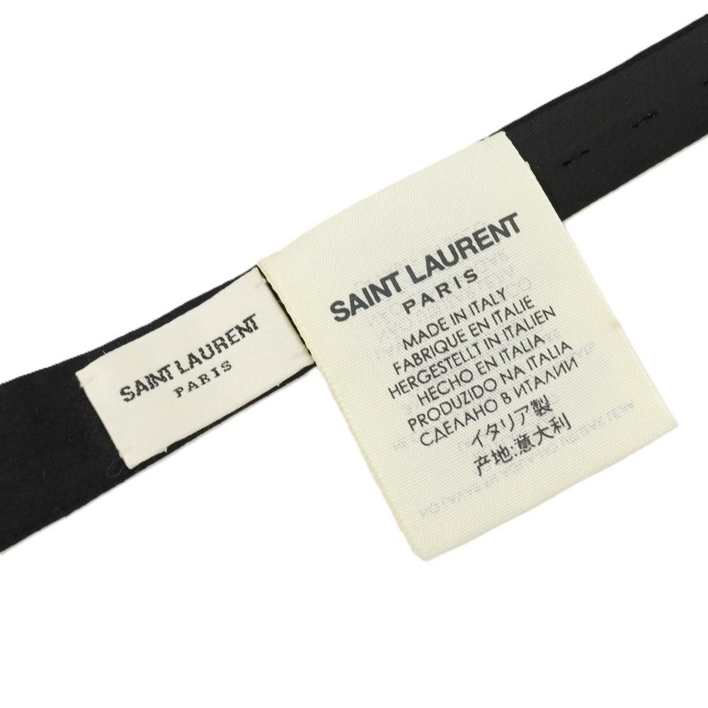 中古】サンローランパリ SAINT LAURENT PARIS シルク サテン ボウタイ