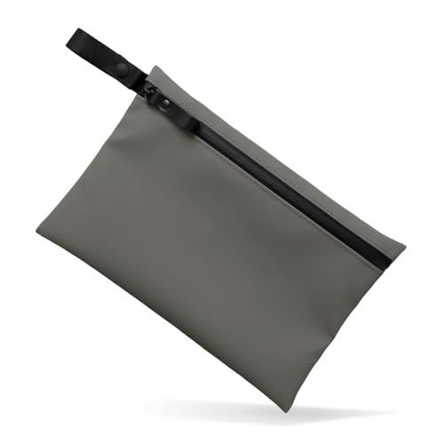 [ aso ] TOFTPOUCH L (タフトポーチ) 耐水 ガジェット ポーチ 日本製 約220×150×10[mm] コンパクト バッグインバッグ トラベル 内ポケット付き (Lサイズ グレー) tf-v333-grt 7280dcff