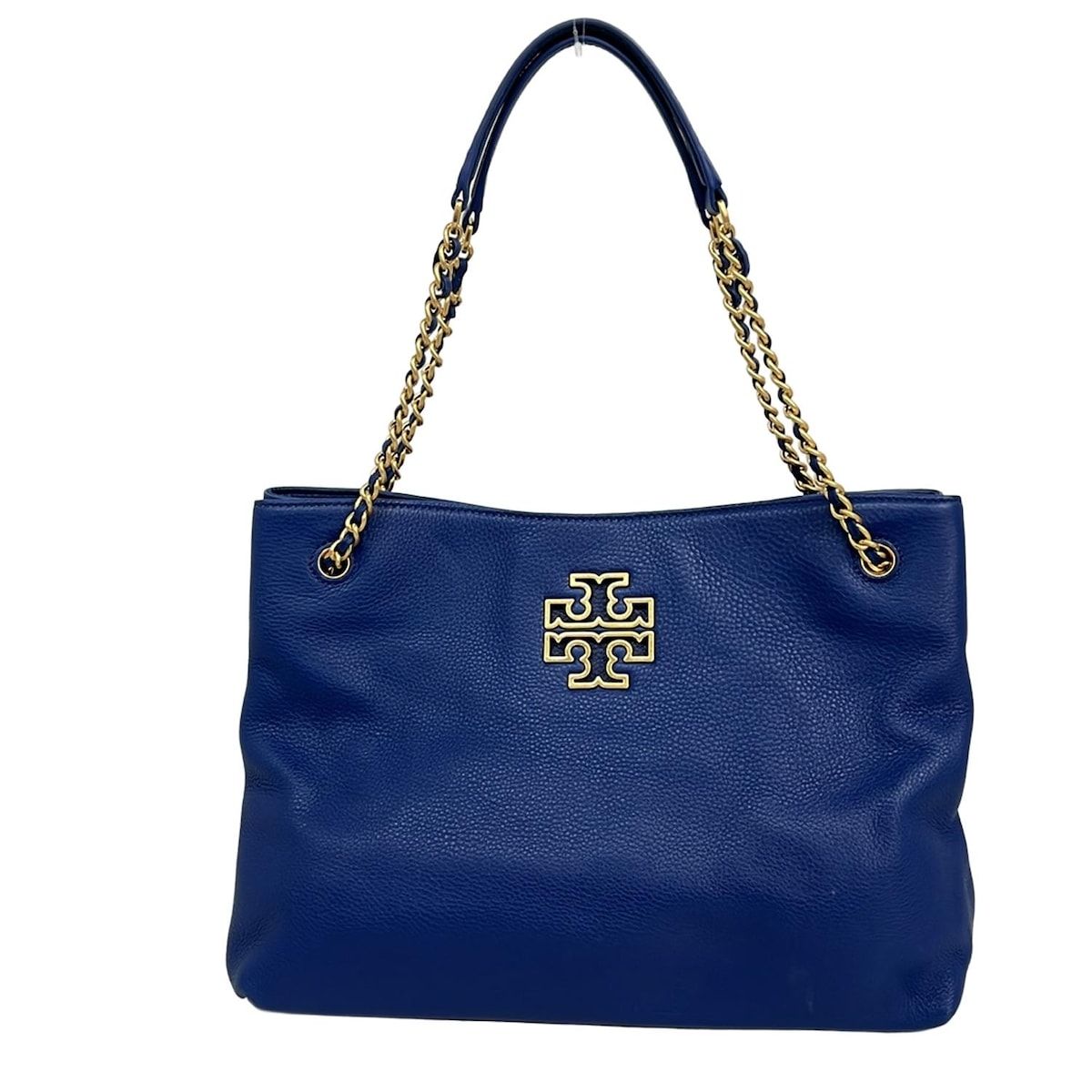 TORY BURCH(トリーバーチ) トートバッグ ネイビー チェーンショルダーストラップ レザー