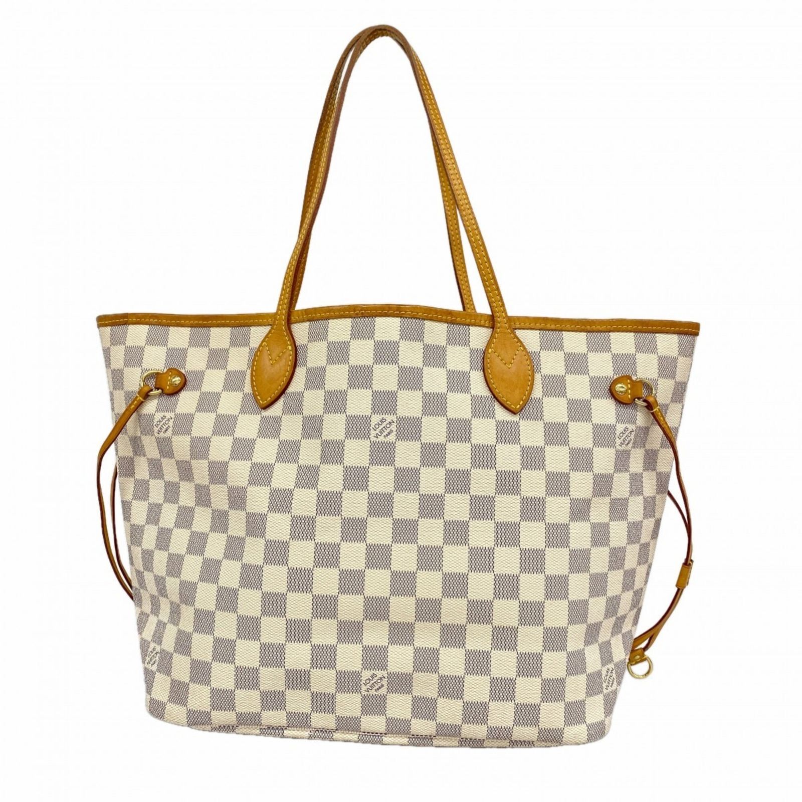 ルイ・ヴィトン(Louis Vuitton) ルイ・ヴィトン トートバッグ ダミエ・アズール ネヴァーフルMM N51107 ホワイトレディース