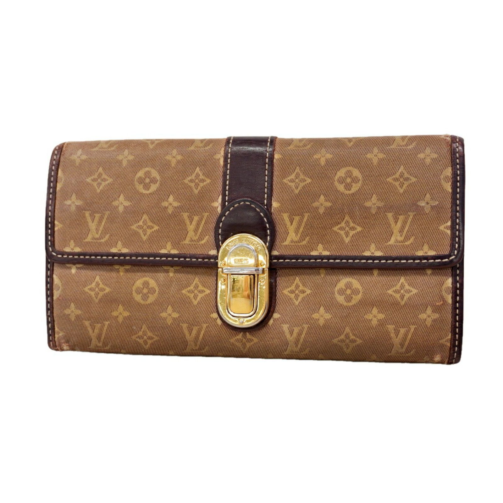 ルイ・ヴィトン(Louis Vuitton) ルイ・ヴィトン 長財布 モノグラム・イディール ポルトフォイユサラ M63008 セピアレディース