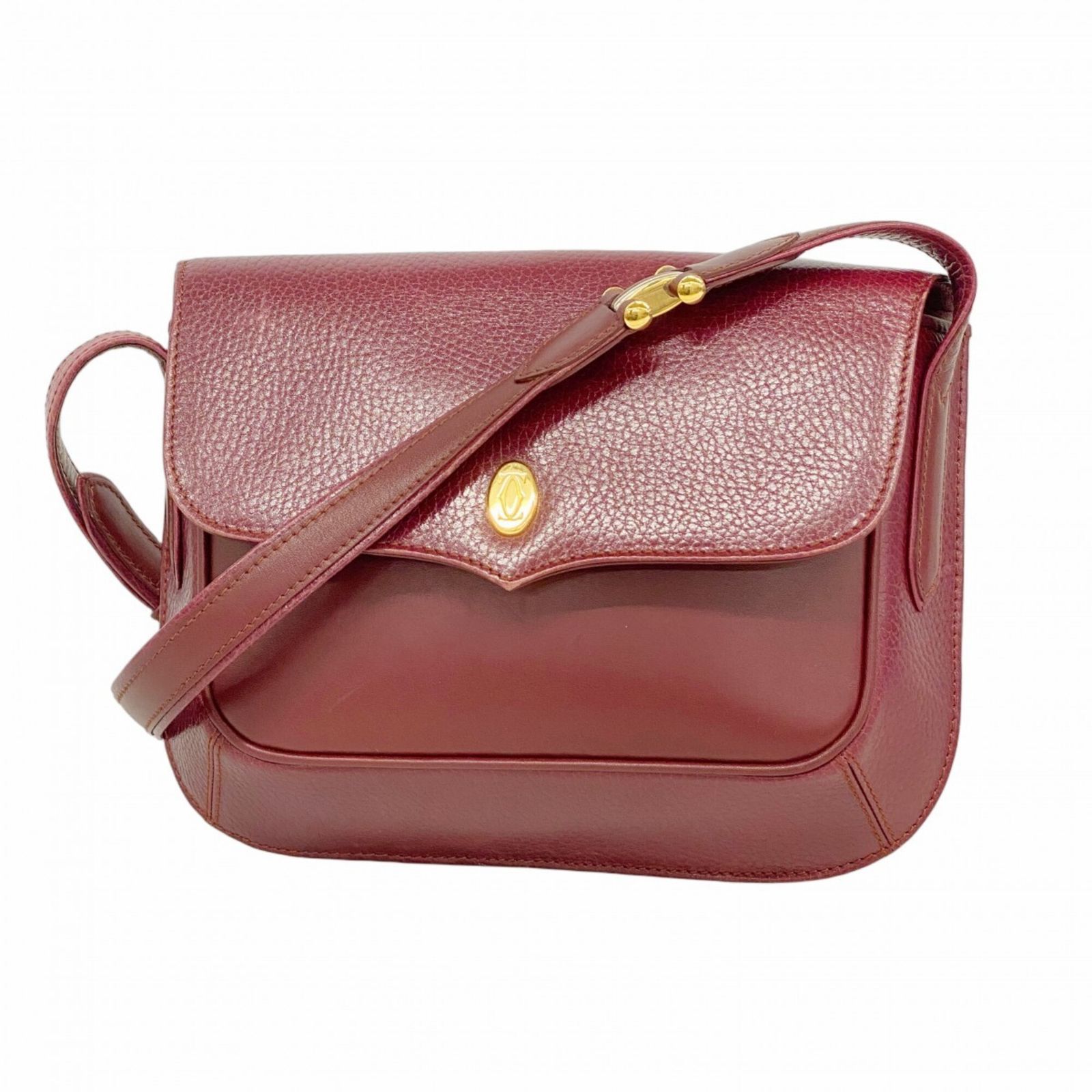 カルティエ(Cartier) カルティエ ショルダーバッグ マスト レザー ボルドー レディース