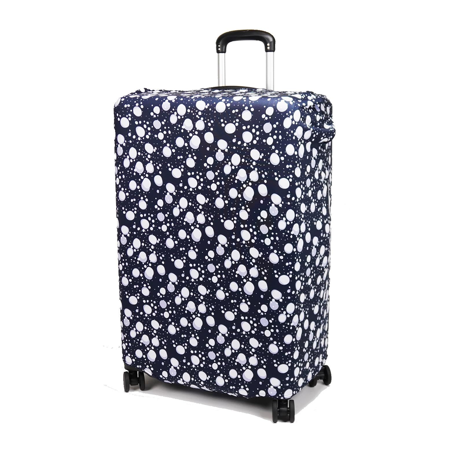 新品 [エース] スーツケースカバー マッフル Lサイズ ポケッタブル 70cm 62843 12 ネイビー(ドット)