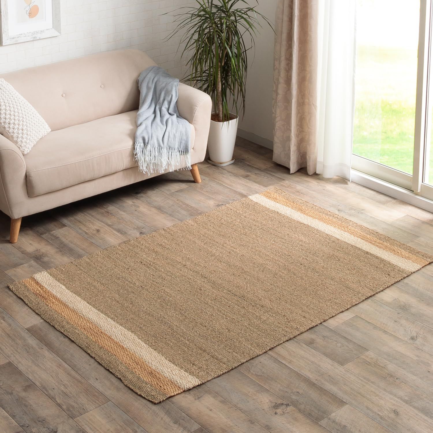 新品 イケヒコ 天然素材 シーグラス ウォーターヒヤシンス ヤシ ラグ 約120×170cm 北欧 ナチュラル ラグマット 通気性 丈夫 リゾート マット おしゃれ #1072790011809