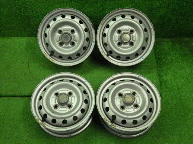 NV100クリッパー GBD-U72V　中古 スチールホイール4本セット　12インチ×4.00B　ハブ径約56mm　U62V　ミニキャブ　9318