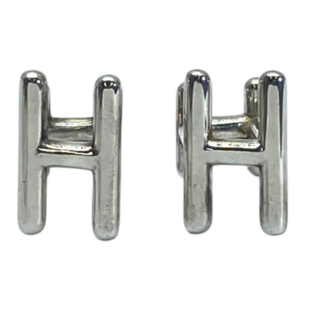 HERMES エルメス H2 ロゴ カフス カフリンクス カフスボタン Ag925