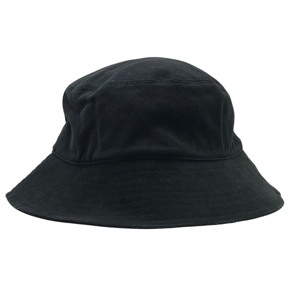 【BALENCIAGA/バレンシアガ】ブラック ロゴ バケットハット 未使用 BALENCIAGA バレンシアガ ロゴエンブロイダリー バケットハット