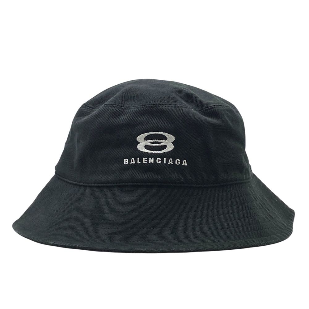 未使用 BALENCIAGA バレンシアガ ロゴエンブロイダリー バケットハット