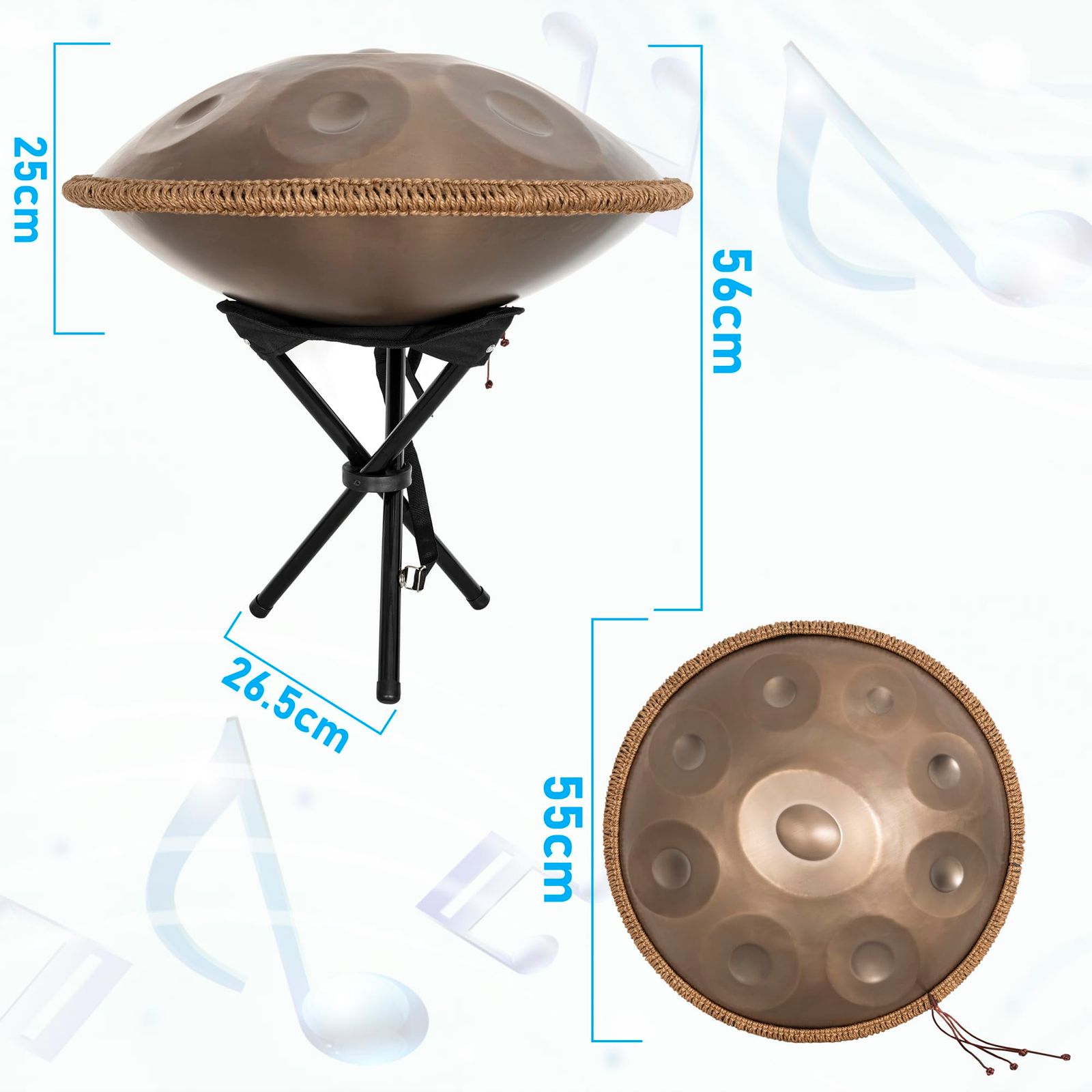 【開封・未使用】Rxakudedo ハンドパン ドラム 432HZ 収納袋付き 新品 Rxakudedo ハンドパン ドラム 432HZ ハンドパンドラム楽器 ハンド