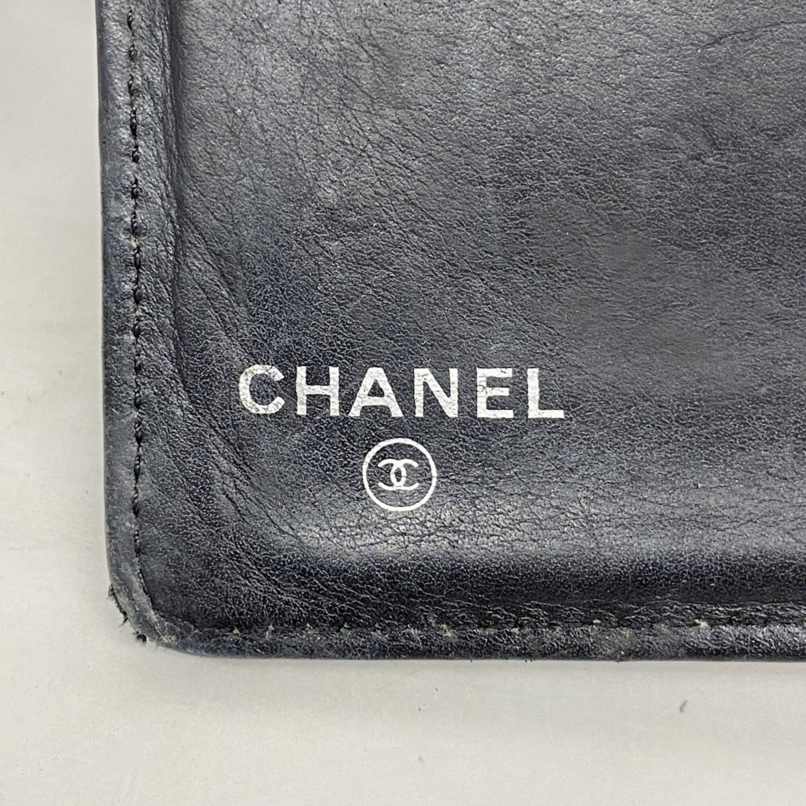 シャネル(Chanel) シャネル 長財布 パテントレザー ブラウン ブラック