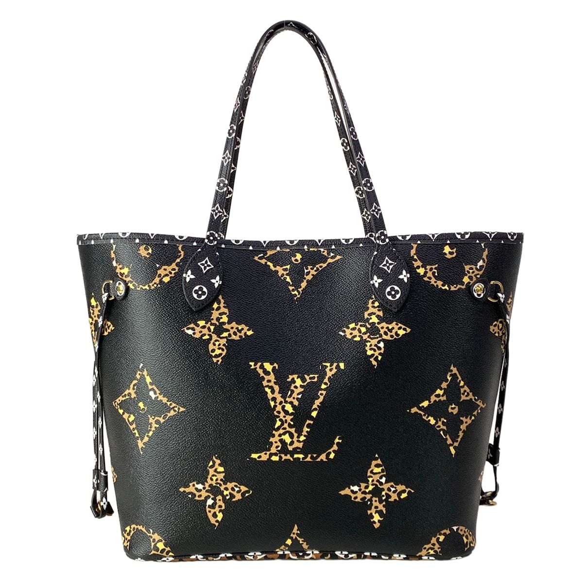 LOUIS VUITTON(ルイヴィトン) トートバッグ モノグラム・ジャングル ネヴァーフルMM M44676 ノワール レザー