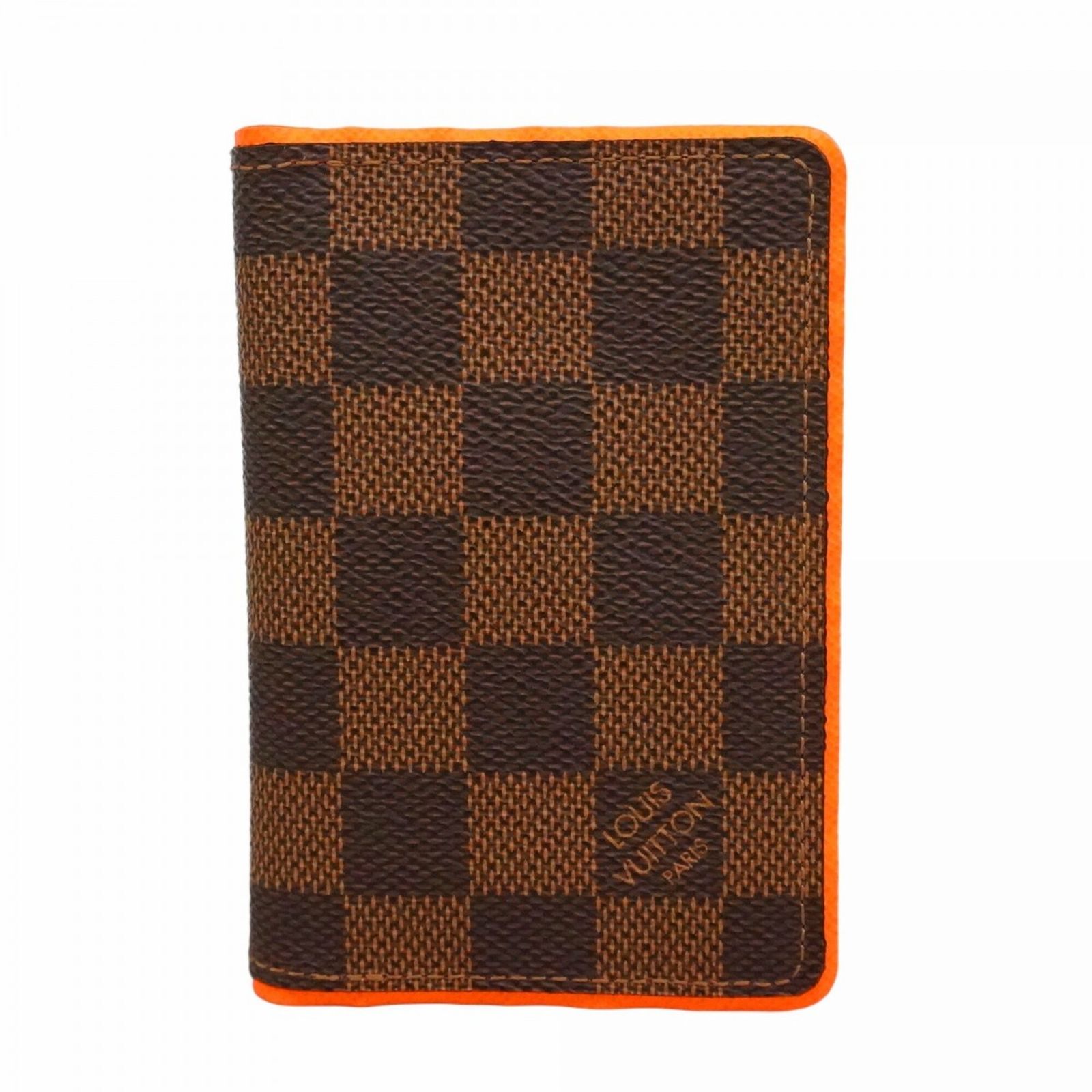 ルイ・ヴィトン(Louis Vuitton) ルイ・ヴィトン 名刺入れ・カードケース ダミエ オーガナイザー ドゥポッシュ N63158 エベヌ オランジュ メンズ P2935133