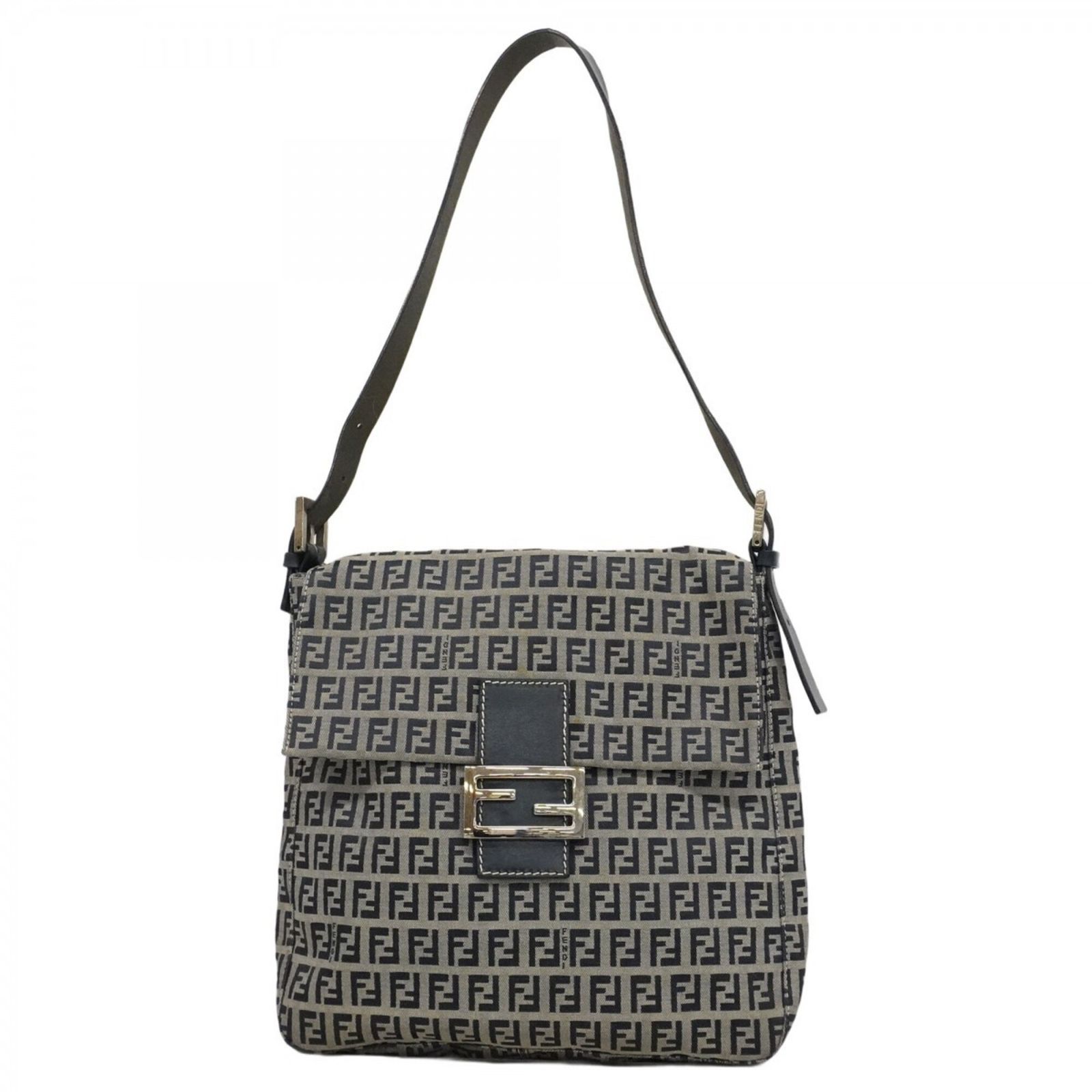 フェンディ(Fendi) フェンディ ショルダーバッグ ズッキーノ ナイロンキャンバス ネイビー レディース P2927024