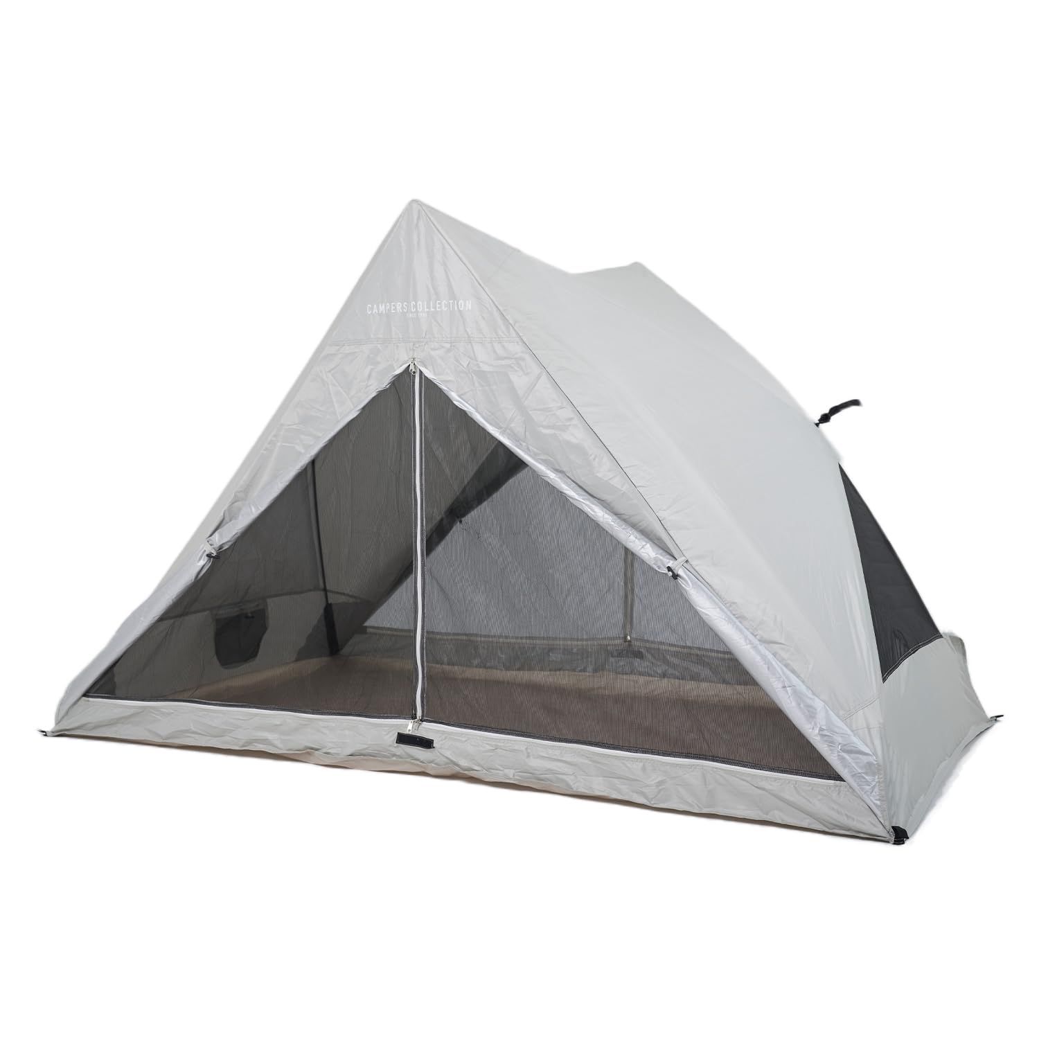 【新品】[キャンパーズコレクション 山善] 傘みたいに広げるだけ パッとサッとテント リライズ フルクローズ メッシュ 3-4人用 簡単設置 ポップアップテント アッシュグレー PATR-220M(AG) a02fb6f5
