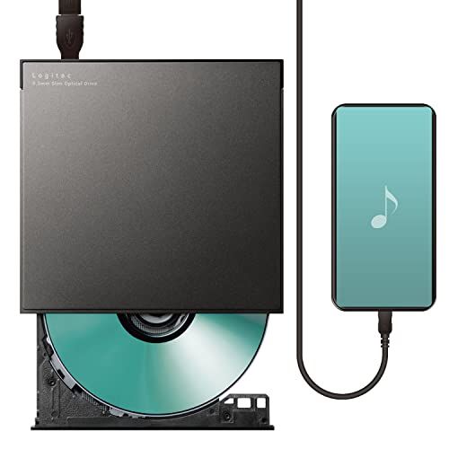 ロジテックダイレクト 【 Android 専用 】 スマホ CD 取り込み スマートフォン用 タブレット ポータブル プレーヤー レコーダー 有線 パソコン不要 ラクラク転送 黒 国内メーカー LDR-LSM8WURDBKp aff0ae1c