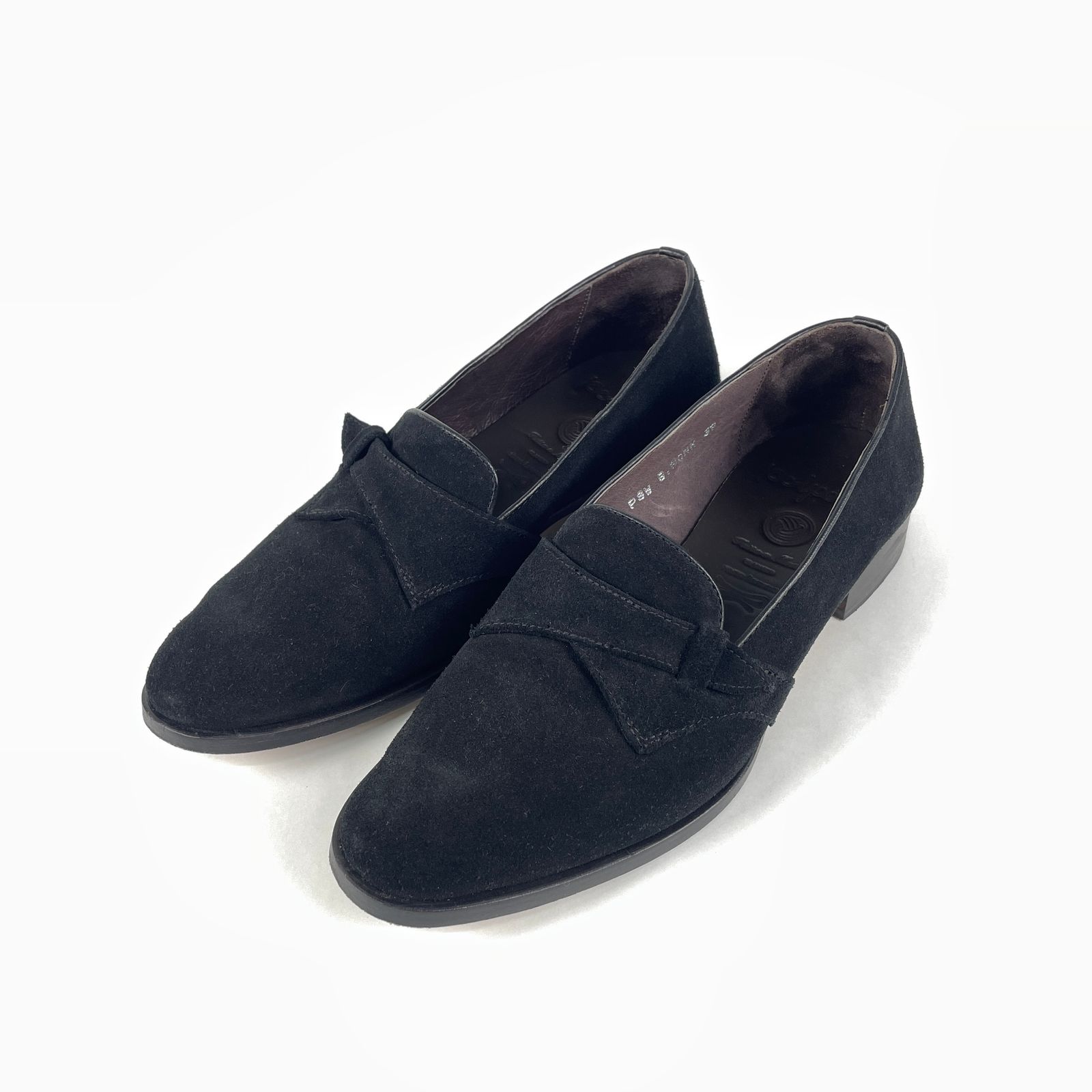POLPETTA　BEAMS　ポルペッタ　ビームス　24-32-0139-506　別注モデル　スエード　ベルトモンクストラップ　ローファー　レザーシューズ　サイズ39　ブラック