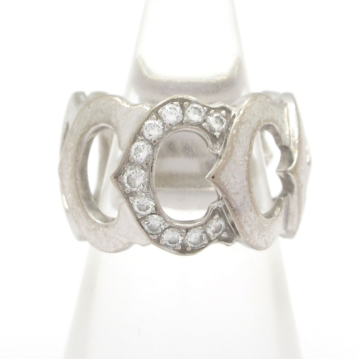 Cartier(カルティエ) リング 49 Cドゥカルティエ K18WG×ダイヤモンド