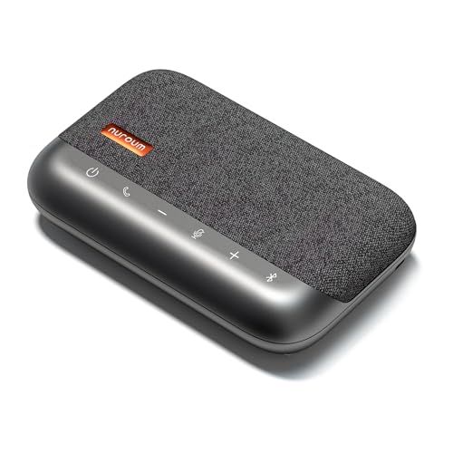 Nuroum A05B 会議用マイクスピーカー Bluetooth対応 ワイヤレス スピーカーフォン オンライン会議 360°全方向集音 エコーキャンセリング機能 USB-C接続 マイク内蔵 双方向通話サポート 少人数Web会議に対応 テレワ 596f0ef2