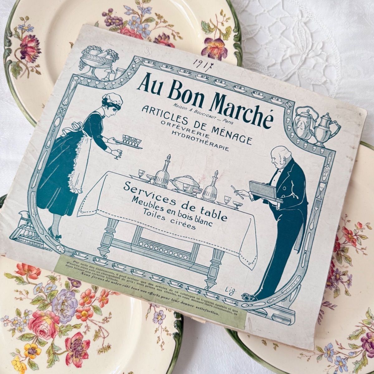 Au Bon Marché 日用品カタログ 1917 フランスアンティーク