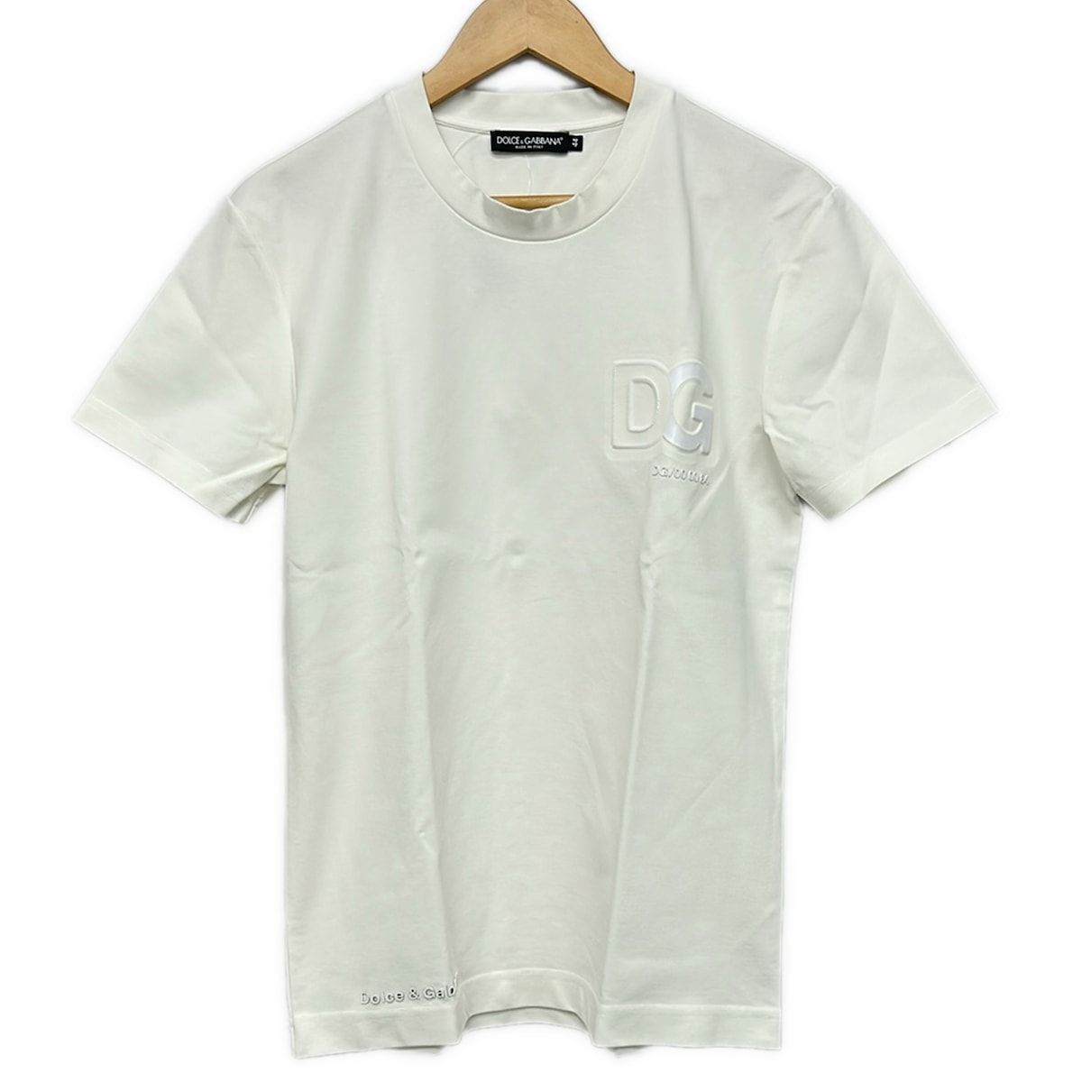 DOLCE&GABBANA(ドルチェアンドガッバーナ) 半袖Tシャツ サイズ44 S メンズ美品 - 白 クルーネック