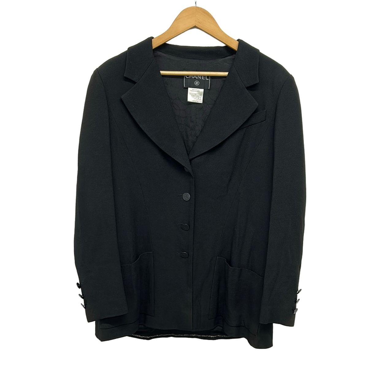 CHANEL(シャネル) ジャケット サイズ46 XL レディース P20876V10849 黒 