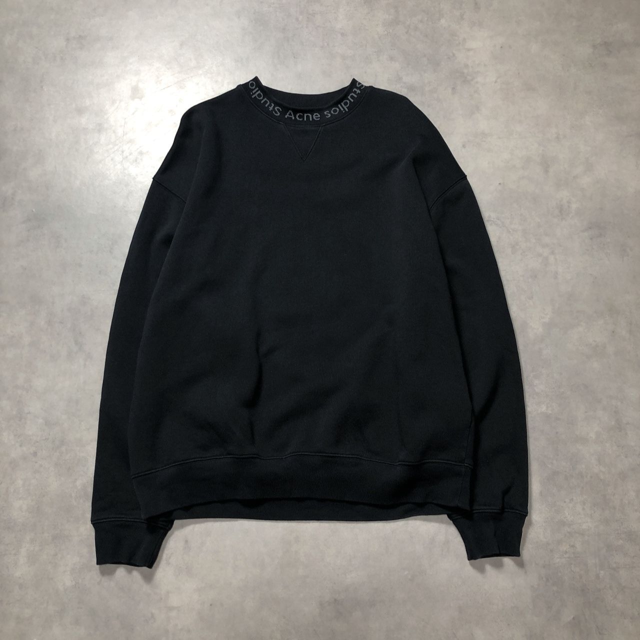 【Acne studios】flogho モックネック スウェット ブラック Acne studios】flogho モックネック スウェット ブラック