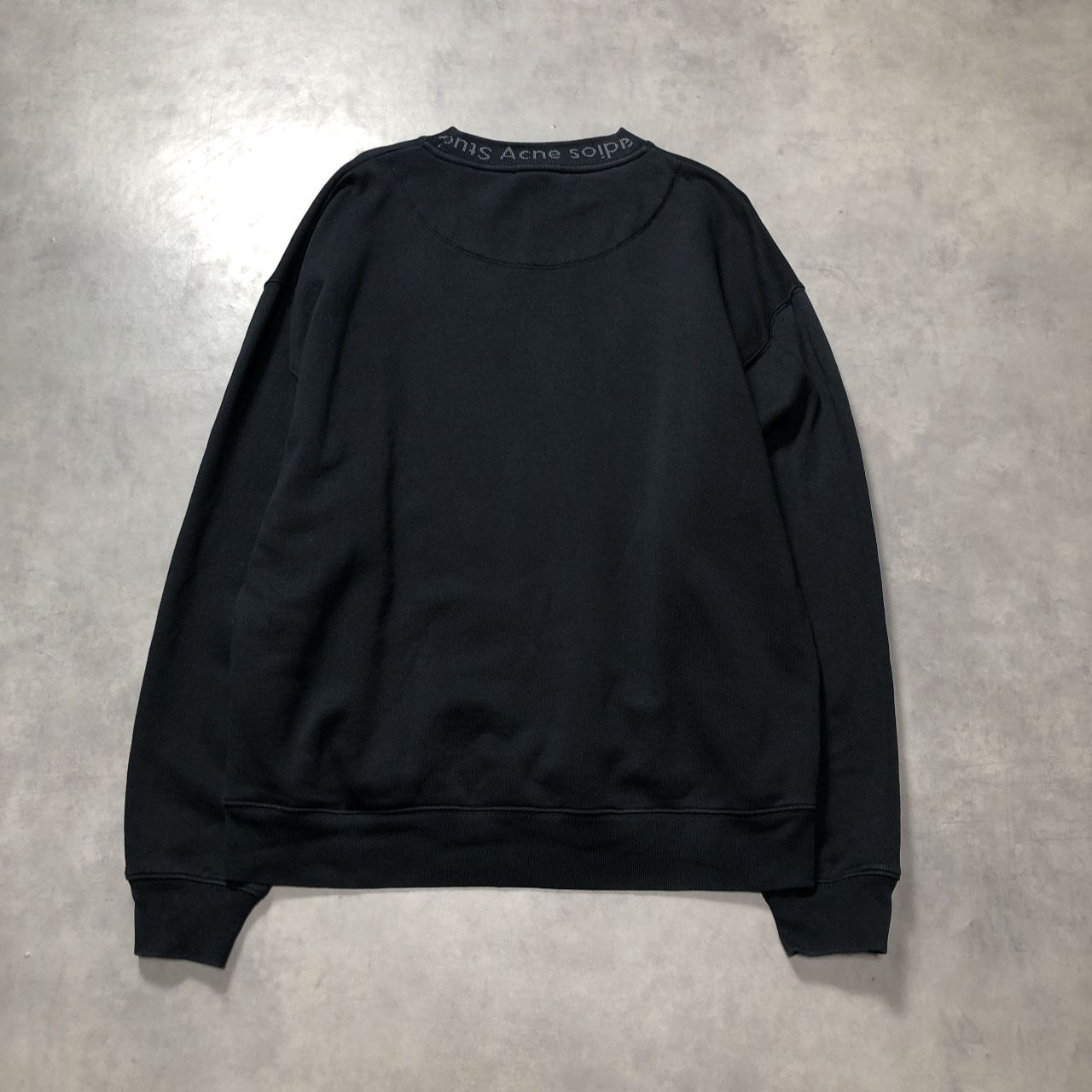 【Acne studios】flogho モックネック スウェット ブラック　s GQ5527◇ACNE STUDIOS : FLOGHO モックネックスウェット◇S◇ブラック