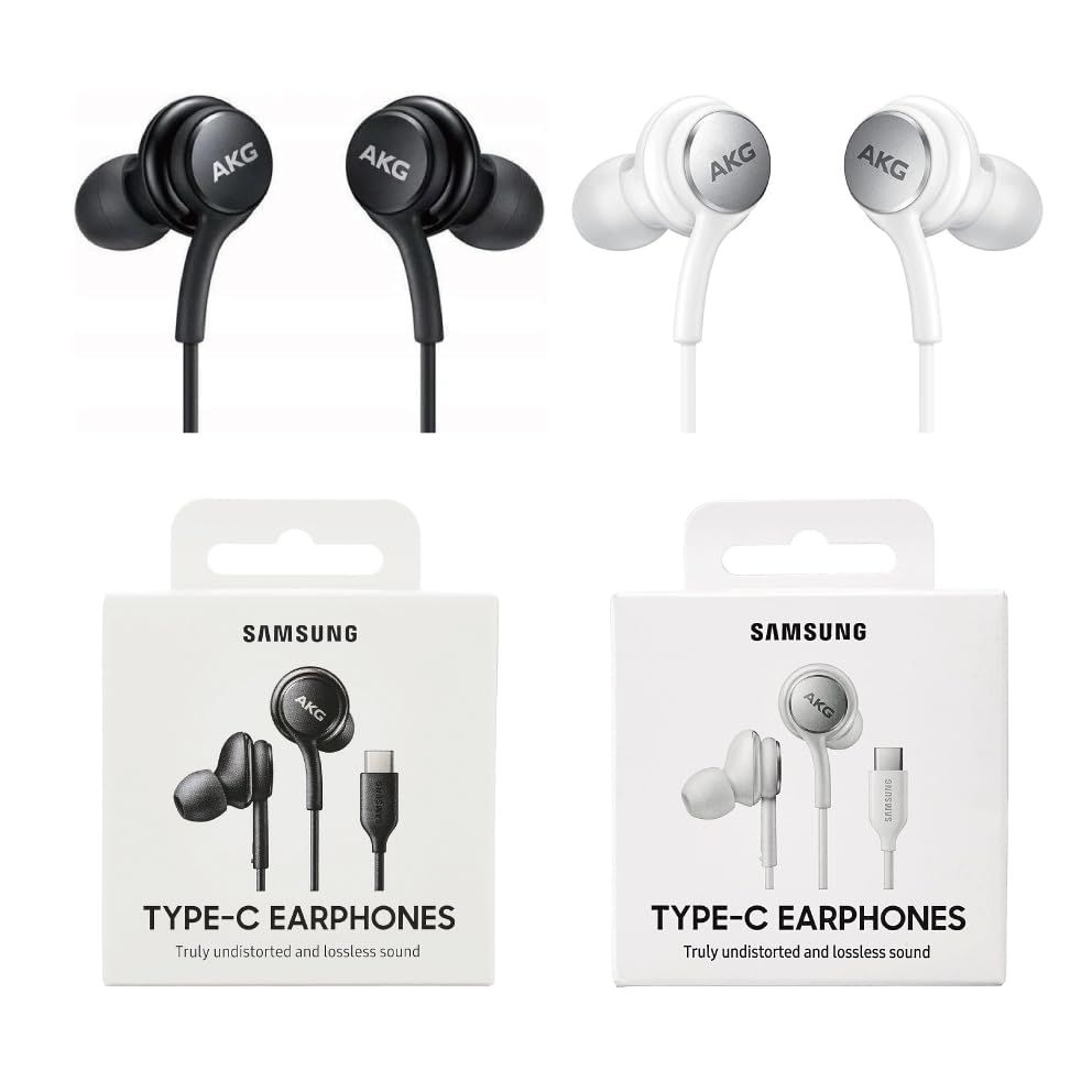 Galaxy用 Type-C Earphones タイプC イヤホン EO-IC100 海外純正 | Sound by AKG USB-C 有線イヤフォン | FMラジオ対応 災害時でもネット環境ではなくラジオ回線で使用可能 (ブラック)/ 27bd5f74