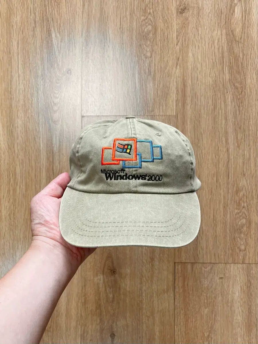 y2k 00s マイクロソフト ウインドウ 2000 ヴィンテージ ベースボールキャップ 帽子