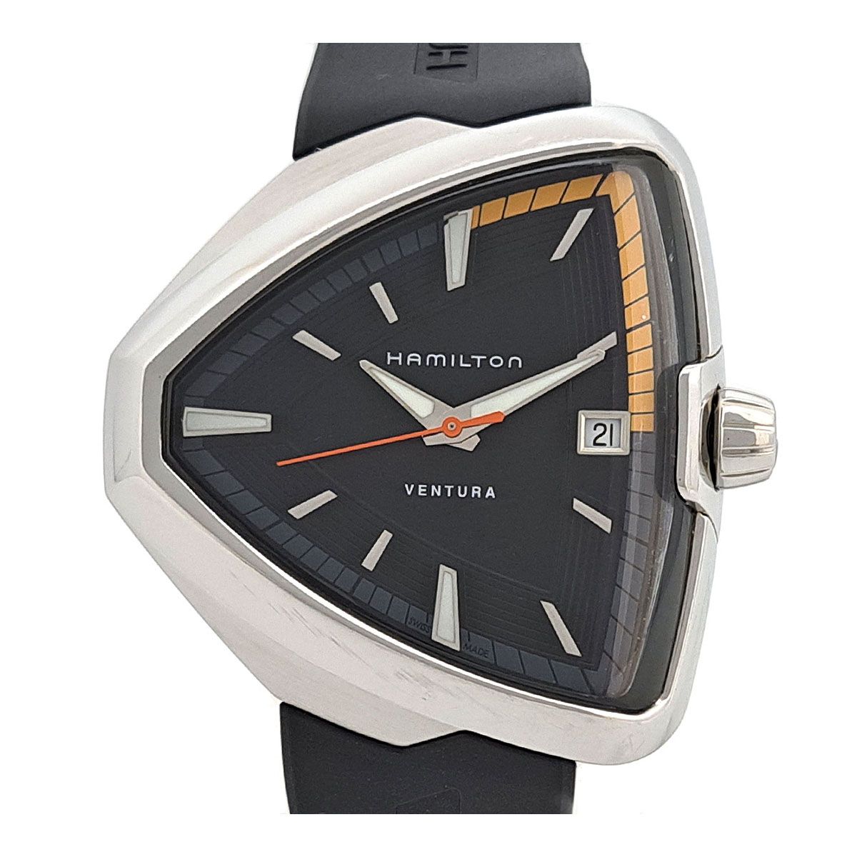 ハミルトン ベンチュラ エルビス80 H245510 クオーツ ステンレススティール メンズ HAMILTON【中古】 【時計】