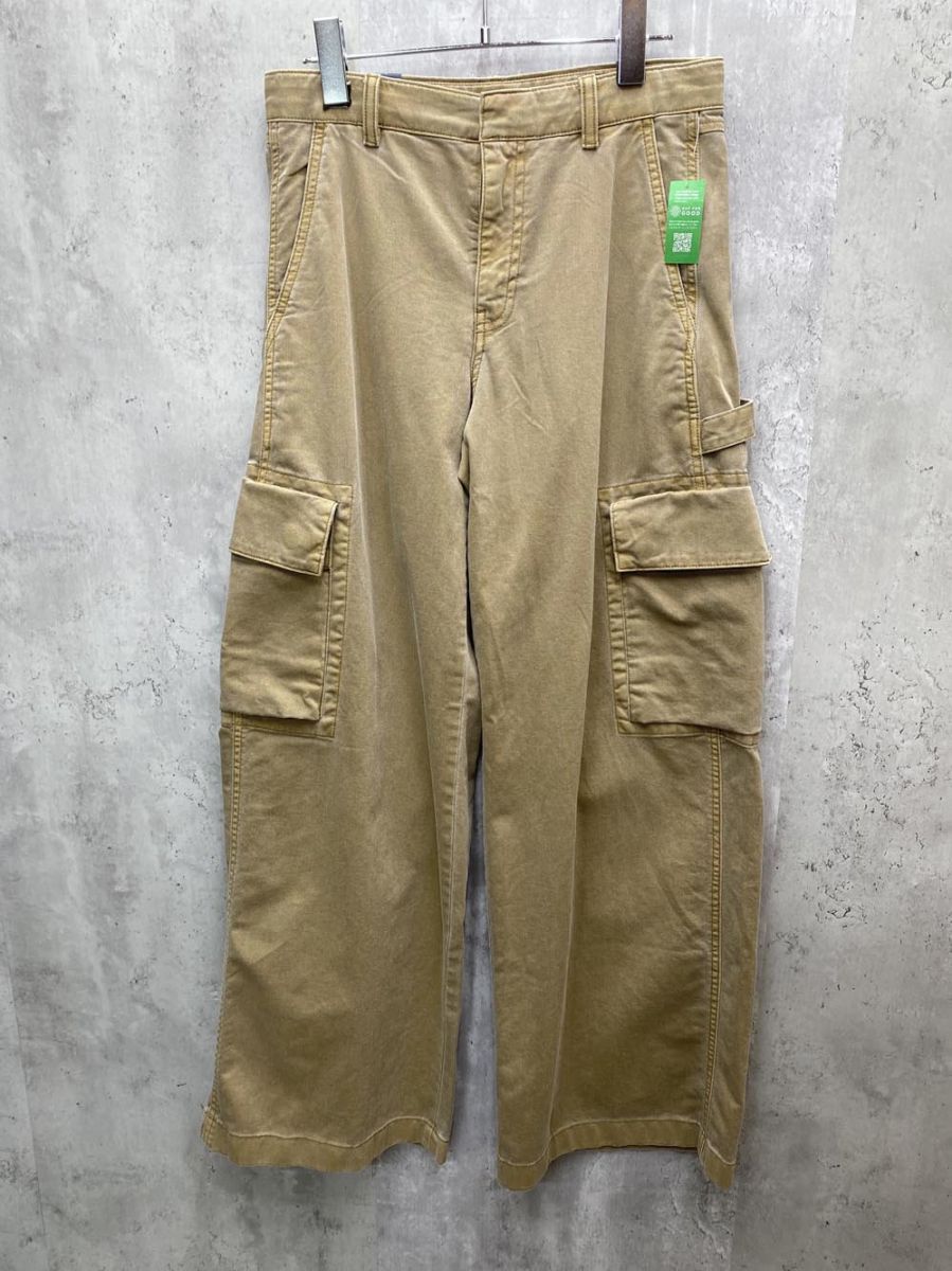 新品 GAP ギャップ ローライズ バギー カーゴ パンツ ゆるだぼ 古着 太めシルエット size0/ベージュ ■◇◎メンズ