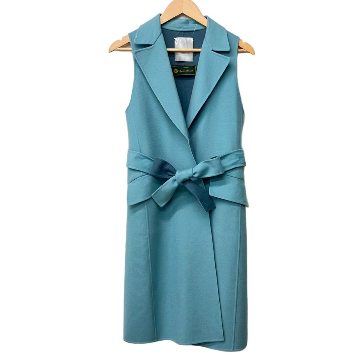 STRASBURGO(ストラスブルゴ) コート サイズ36 S レディース美品 - ライトブルー ノースリーブ/Loro Piana/ジレコート/春/秋