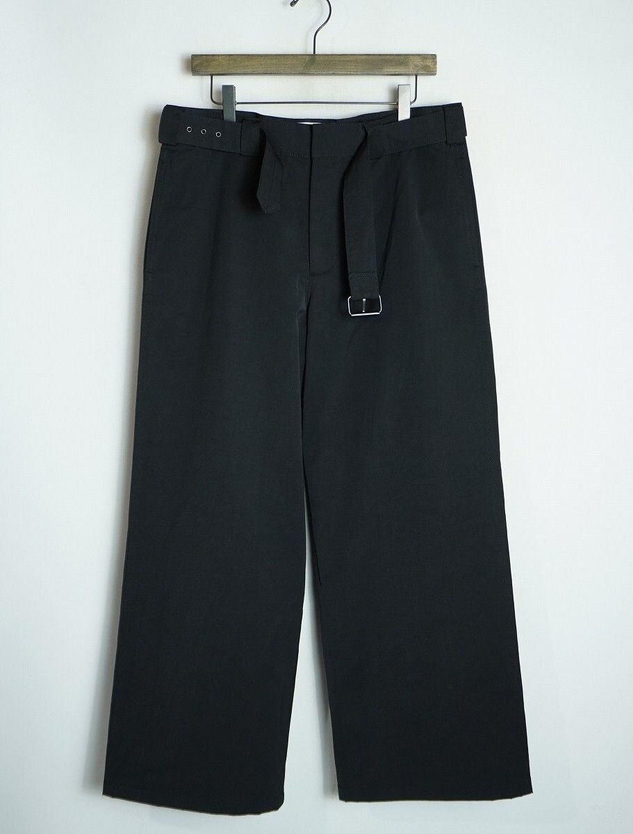 25AW BERNER KUHL ベルナー キュール ottoman belt TROUSER ベルテッド ナイロン トラウザー パンツ AW25-1-55T30 黒 サイズ48 2873Q♪