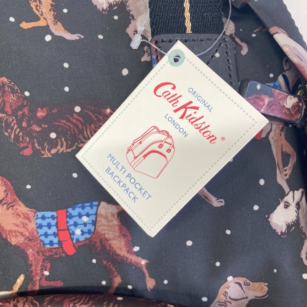 新品・未使用】Cath Kidston 犬柄 バックパック リュック キャス 