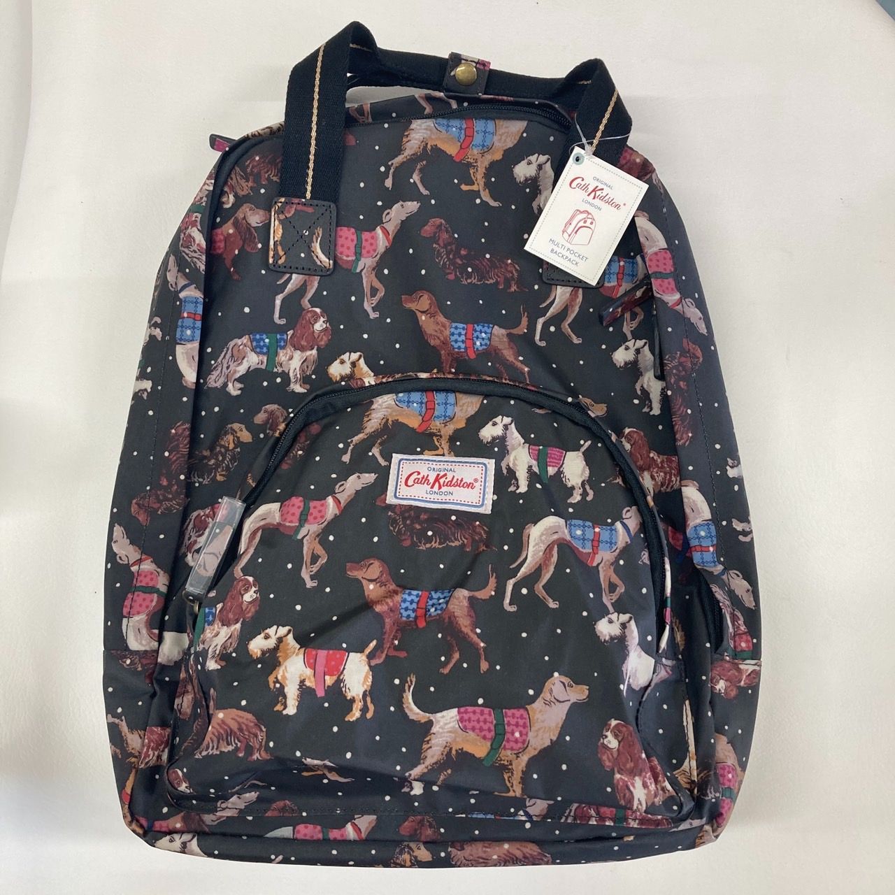 新品・未使用】Cath Kidston 犬柄 バックパック リュック キャス 