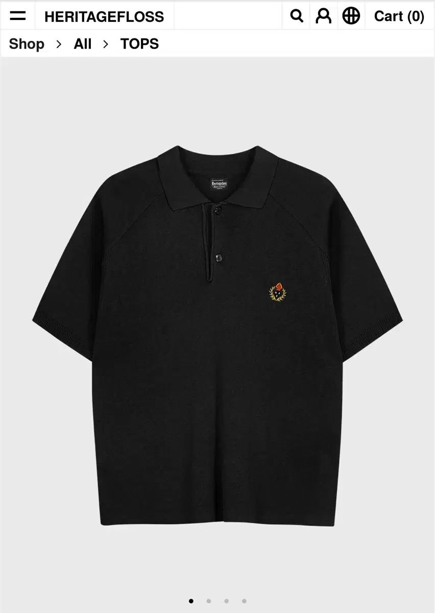 HERITAGE FLOSS ブラック 半袖 KARA（カラ） Tシャツ