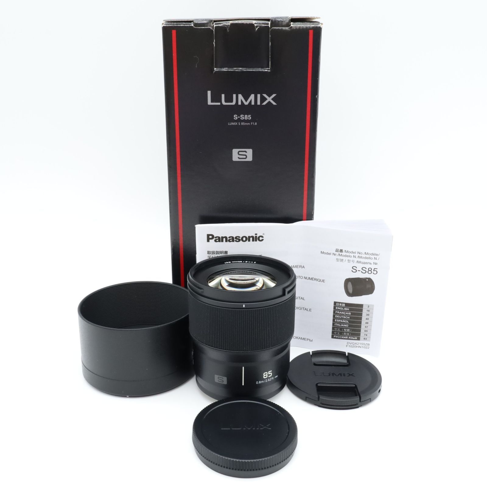 ■極上品■ PANASONIC LUMIX S 85mm F1.8 ブラック S-S85